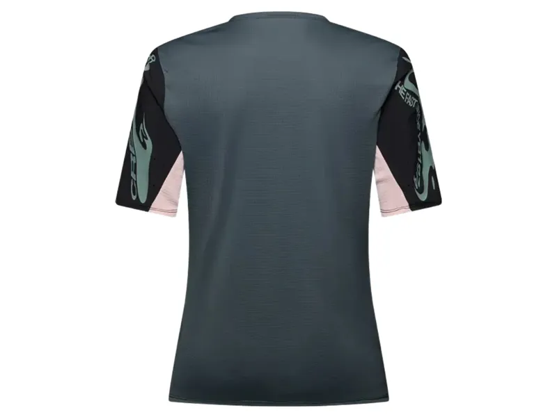 Fox Women's Defend Creation Short Sleeve Jersey in Deep Cobalt-1