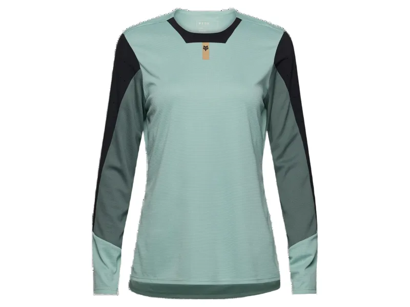 Fox Women's Defend Long Sleeve Jersey in Arctic Blue
