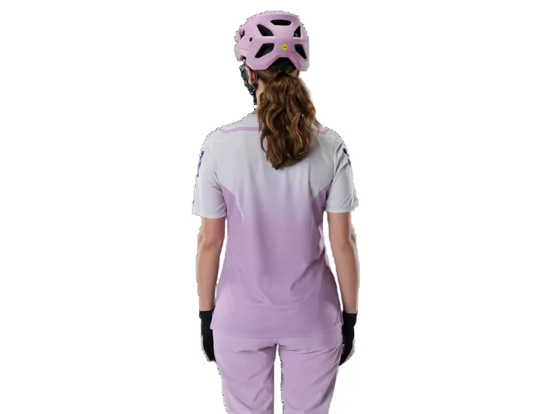 Fox Women's Ranger Foundry Short Sleeve Jersey in Lavender Drift-3