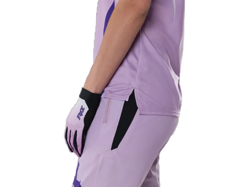 Fox Women's Ranger Foundry Short Sleeve Jersey in Lavender Drift-5
