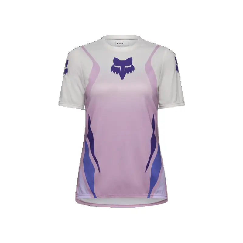 Balfes Bikes Fox Women's Ranger Foundry Short Sleeve Jersey in Lavender Drift | Free postage over £30, £10 off first order, price match & 0% finance.
