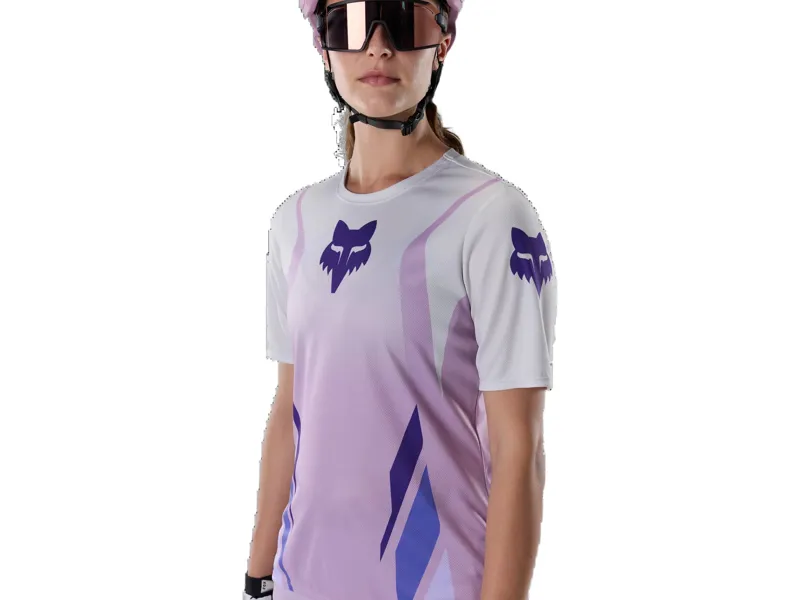 Fox Women's Ranger Foundry Short Sleeve Jersey in Lavender Drift-4