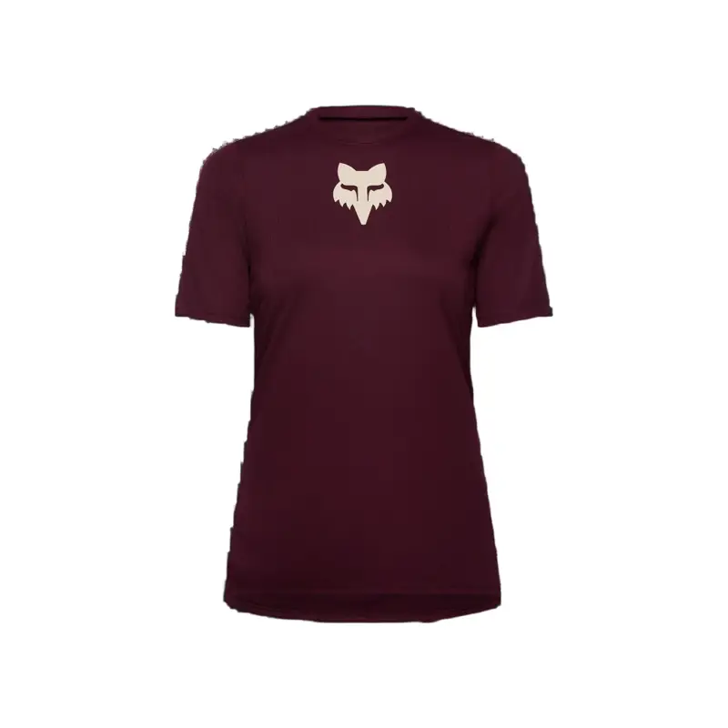 Balfes Bikes Fox Womens Ranger SS Jersey Fox Head in Dark Maroon | Free postage over £30, £10 off first order, price match & 0% finance.
