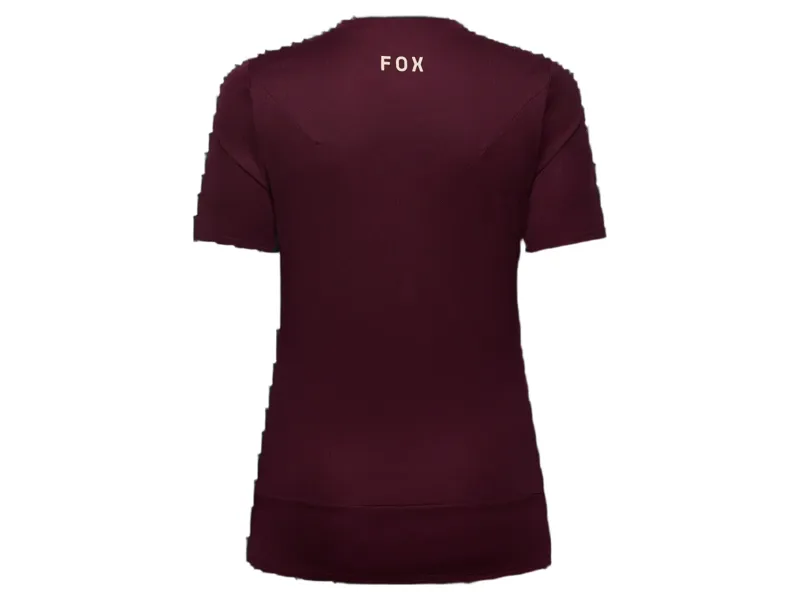 Fox Womens Ranger SS Jersey Fox Head in Dark Maroon-1