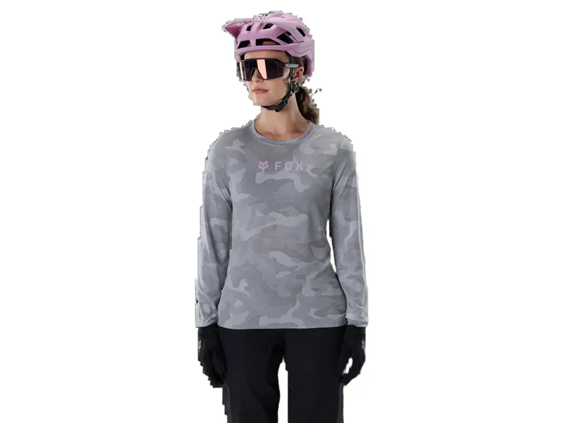 Fox Womens Ranger TruDri Long Sleeve Jersey in Pewter-2