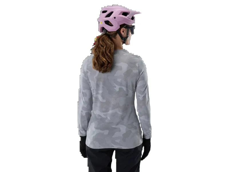 Fox Womens Ranger TruDri Long Sleeve Jersey in Pewter-3