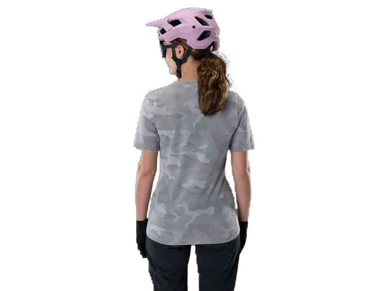 Fox Womens Ranger TruDri SS Jersey in Pewter-3