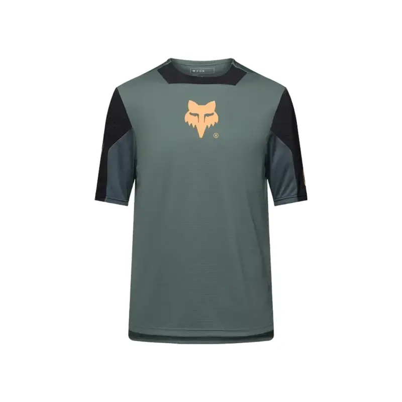 Balfes Bikes Fox Youth Defend Creation Short Sleeve Jersey in Sage | Free postage over £30, £10 off first order, price match & 0% finance.