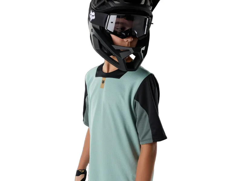 Fox Youth Defend SS Jersey in Arctic Blue-4