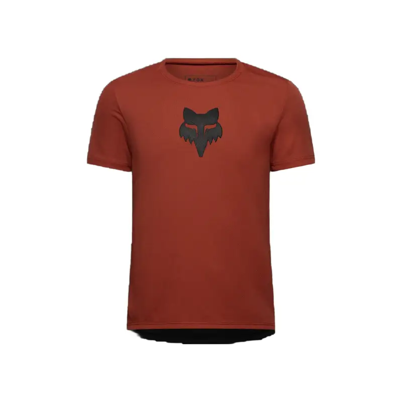 Balfes Bikes Fox Youth Ranger SS Jersey Fox Head in Amber Scarlet | Free postage over £30, £10 off first order, price match & 0% finance.