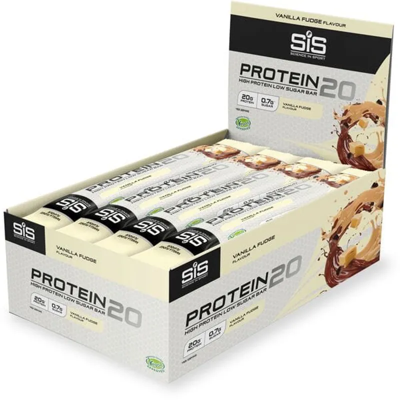 Science in Sport Protein 20 in Vanilla Fudge - Box of 12 Bars