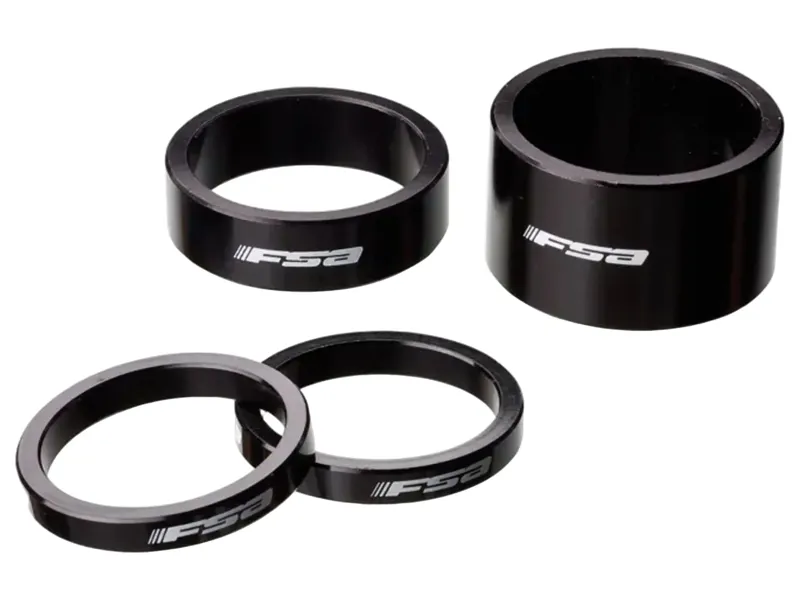 FSA Alloy Headset Spacer OEM 1.1/8 10mm in Black