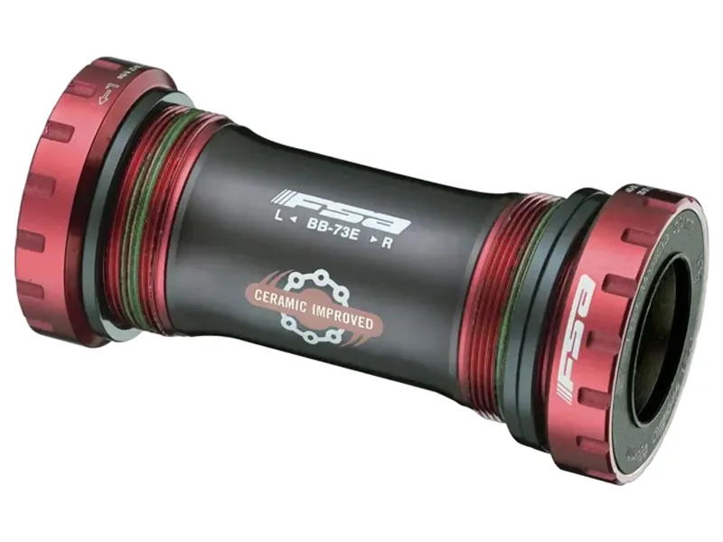 FSA BB-9200 - Light ATB Ceramic Bearing BSA to MegaExo 24mm BB in red