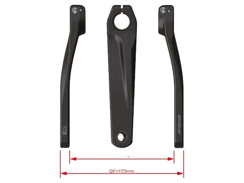 FSA Ebike Chainset CK-752 Shimano EP800 24.0mm in Black