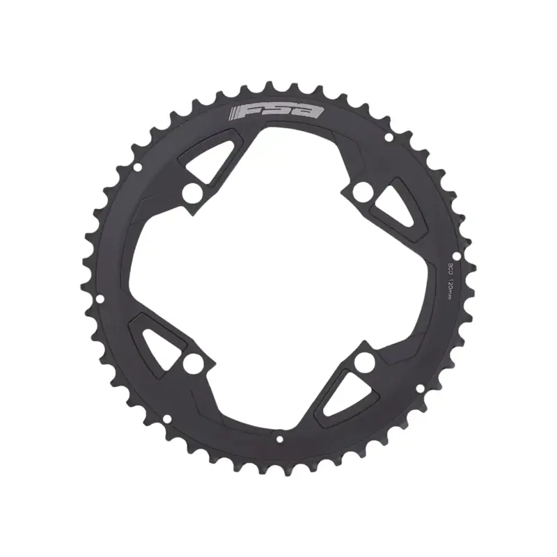Balfes Bikes Fsa FSA Gossamer ABS Road 120BCD 2x11 Chainring in Black | Free postage over £30, £10 off first order, price match & 0% finance.