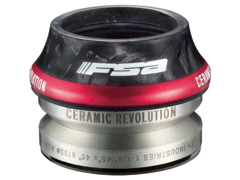 FSA Orbit CF Ceramic Integrated 1.1/8 inch 42.0mm Headset in Black