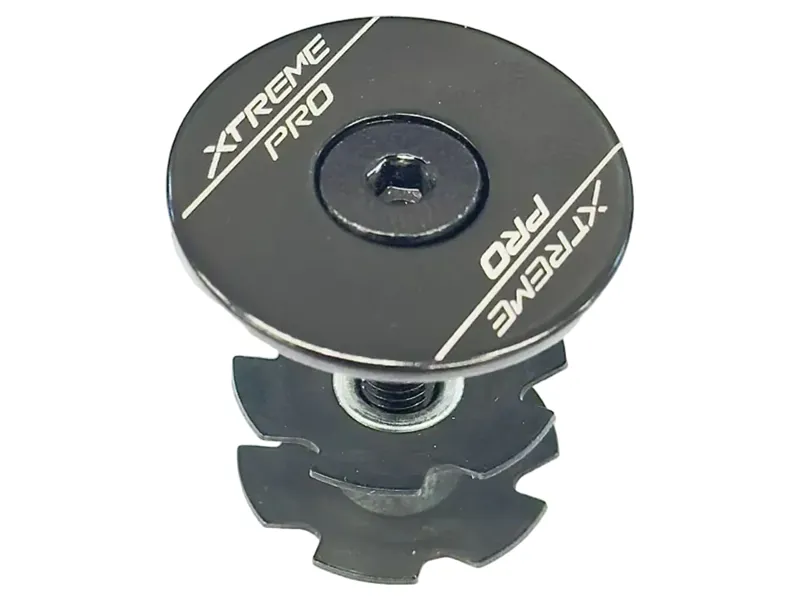FSA Star Nut Assembly Black Xtreme Top Cap 1.1/8 inch in black