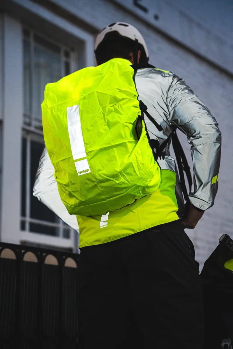 Hump Big Reflective Waterproof Backpack Cover in Hi-Viz Yellow-2