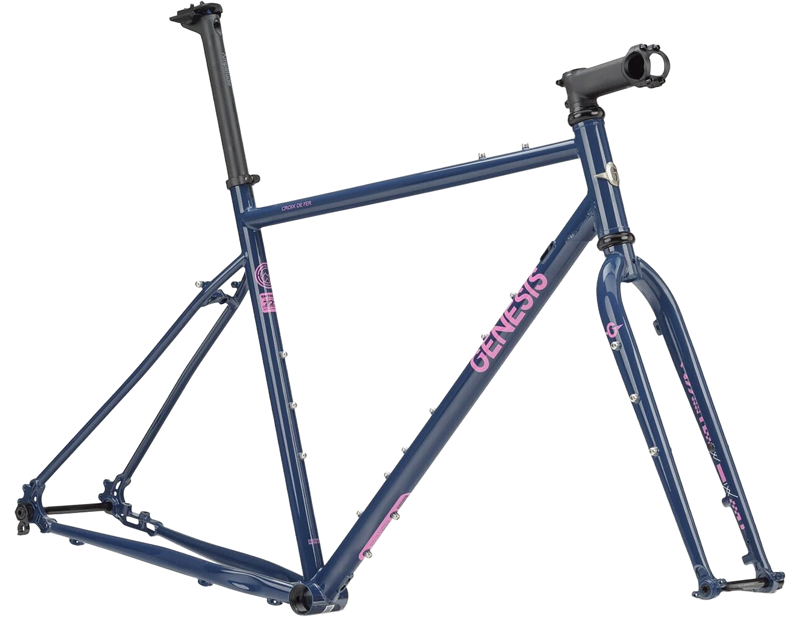 Genesis Croix De Fer 725 Gravel Frameset 2026 in Blue Unlimited-1