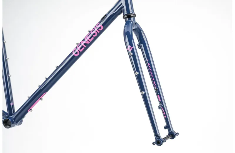 Genesis Croix De Fer 725 Gravel Frameset 2026 in Blue Unlimited-3