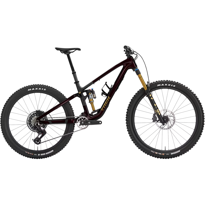 Balfes Bikes EX DISPLAY Trek Fuel MX 9.8 Eagle 90 Gen 7 Full Suspension MTB Large 2026 in Gloss Dark Carmine | Free postage over £30, £10 off first order, price match & 0% finance.
