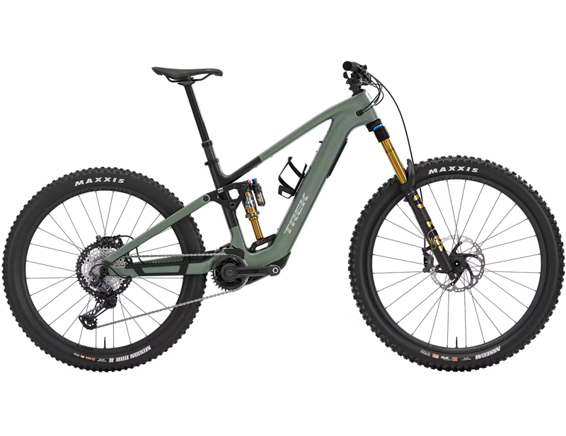EX DISPLAY Trek Fuel+ MX 9.8 XT Gen 2 Electric Full Suspension MTB Medium 2026 in Lichen Green