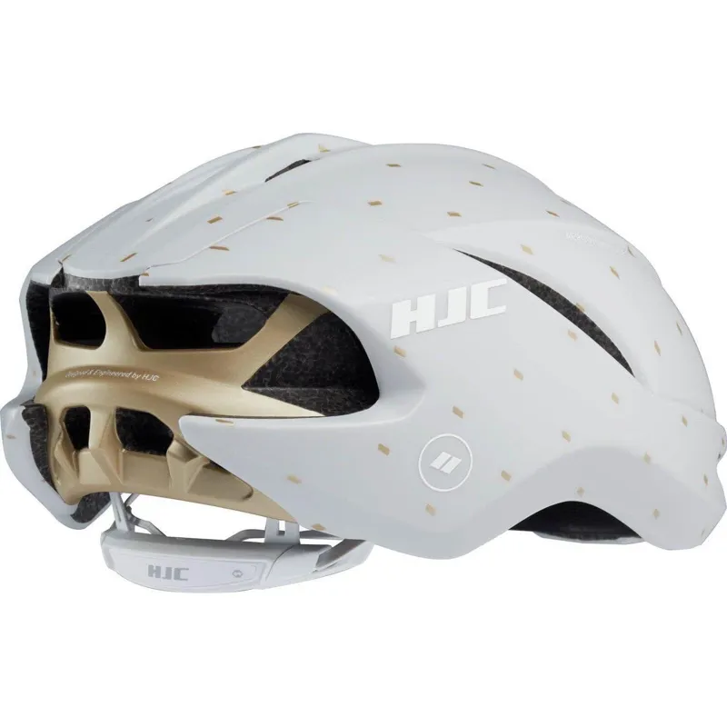 HJC Furion 2.0 Road Bike Helmet in Off White and Gold-2