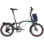 Brompton Electric G Line with Roller Frame 4 Speed Folding Bike 2026 in Forest Green