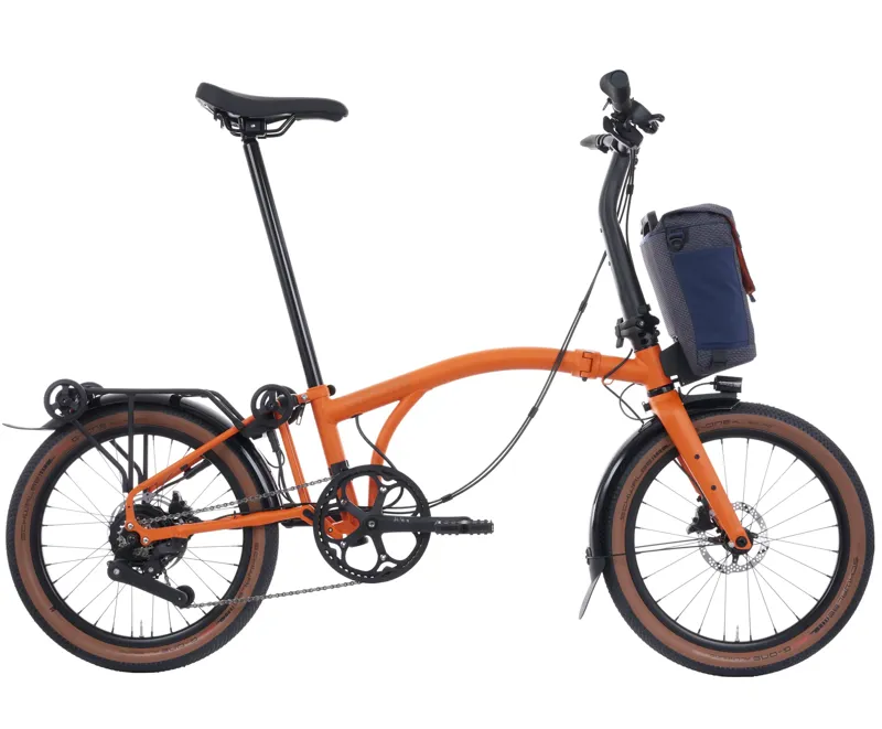 Brompton Electric G Line with Roller Frame 4 Speed Folding Bike 2026 in Adventure Orange