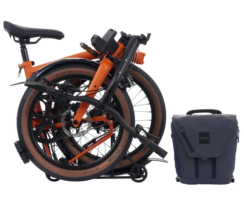 Brompton Electric G Line with Roller Frame 4 Speed Folding Bike 2026 in Adventure Orange-6