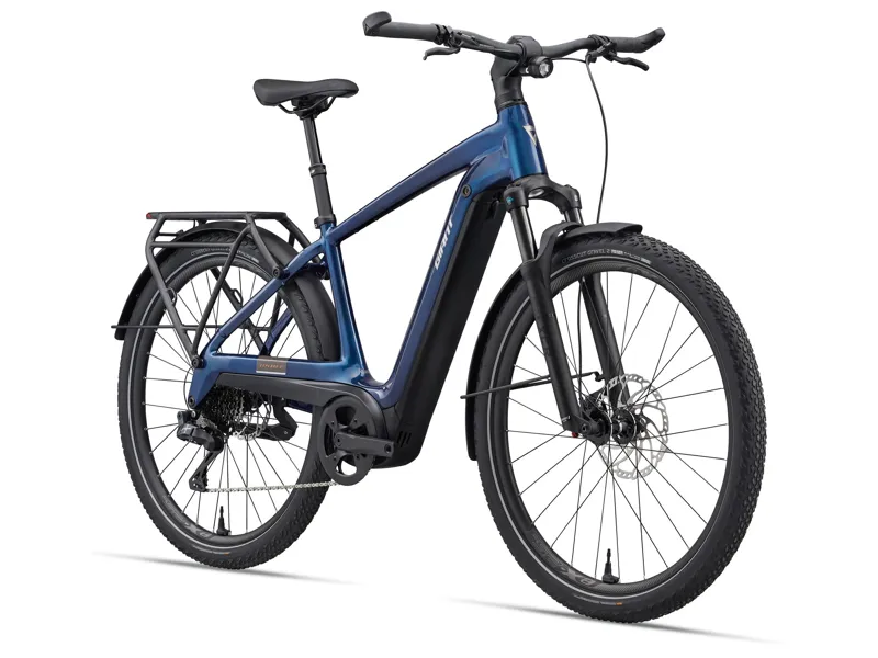 Giant Explore E+ 1 Double Diamond Electric Hybrid Bike 2026 in Metallic Navy-1