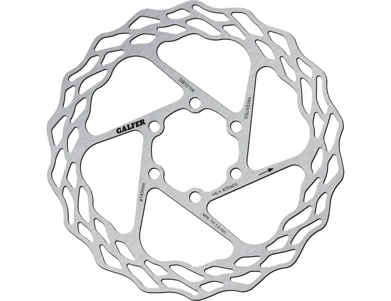 Balfes Bikes Galfer Wave 6-Bolt Road Disc Rotor in Silver | Free postage over £30, £10 off first order, price match & 0% finance.