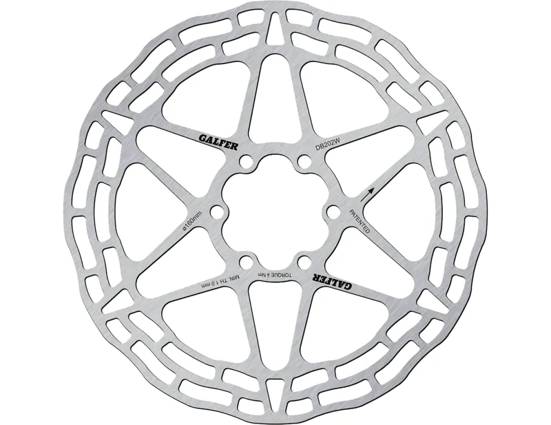 Galfer Wave Trial 6-Bolt Disc Rotor in Silver-1