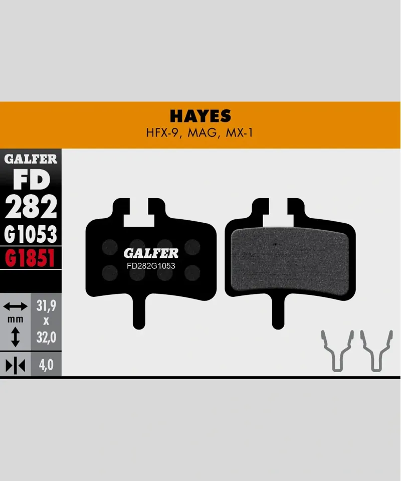Galfer Standard Bike Disc Brake Pad Hayes Mag - HFX-9 - MX1-1