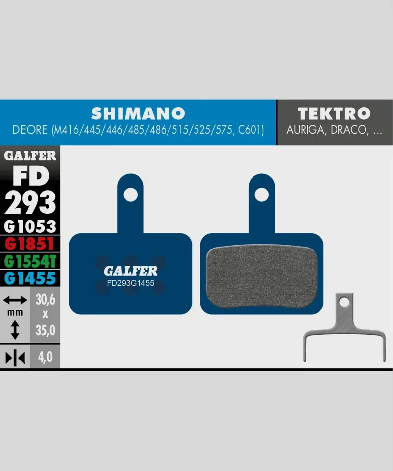 Galfer Road Bike Disc Brake Pad Shimano Deore Tektro Auriga Draco-1