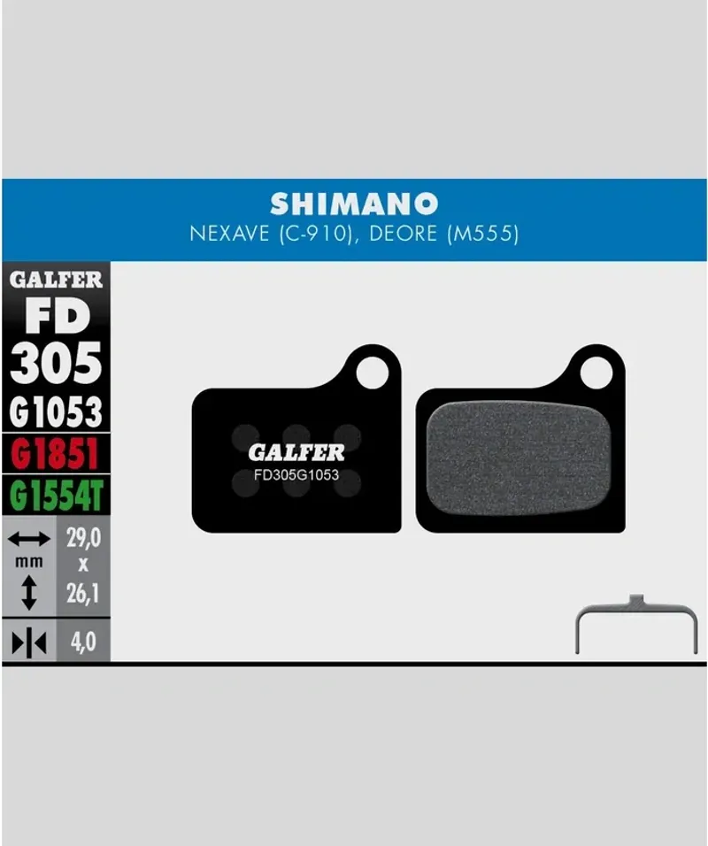 STANDARD BIKE DISC BRAKE PAD SHIMANO NEXAVE DEORE M555-1