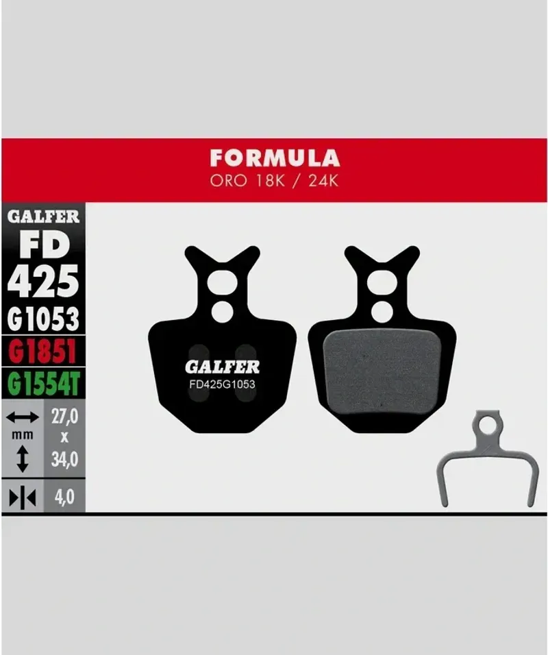 STANDARD BIKE DISC BRAKE PAD FORMULA ORO-1