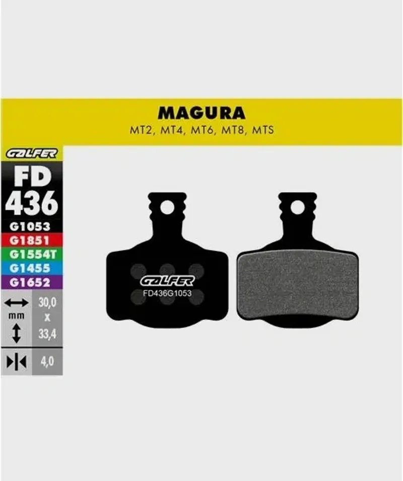 STANDARD BIKE DISC BRAKE PAD MAGURA MT2-4-6-8-1