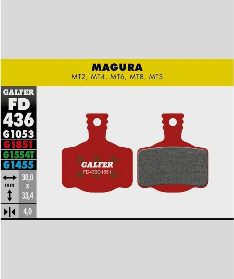 Galfer Advanced Bike Disc Brake Pad Magura MT2-4-6-8-1