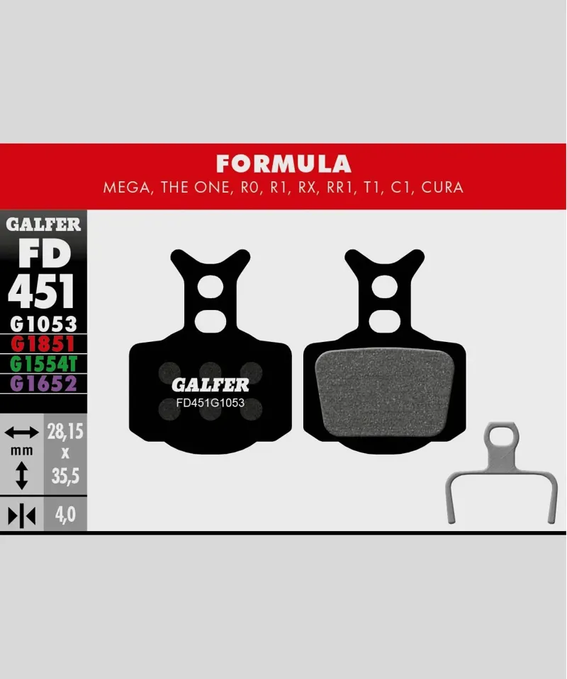 STANDARD BIKE DISC BRAKE PAD FORMULA - MEGA THE ONE R1 R0 RX CURA 2-1