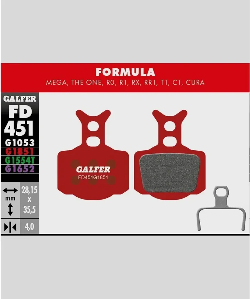 Galfer Advanced Bike Disc Brake Pad Formula Mega The One R1 R0 RX Cura 2-1