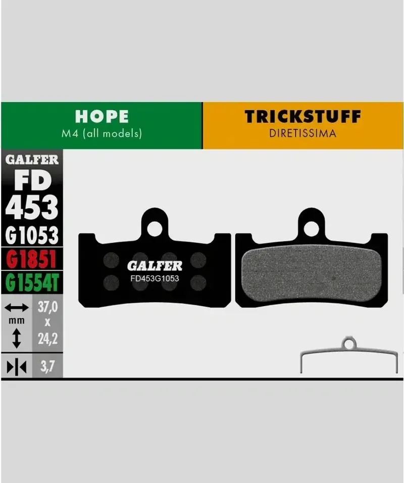 STANDARD BIKE DISC BRAKE PAD HOPE M4 TRICKSTUFF DIRETISSIMA-1