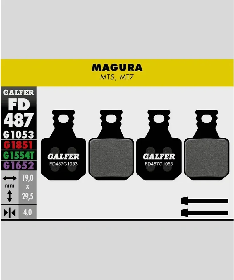 STANDARD BIKE DISC BRAKE PAD MAGURA MT5 - MT7 4 PADS-1