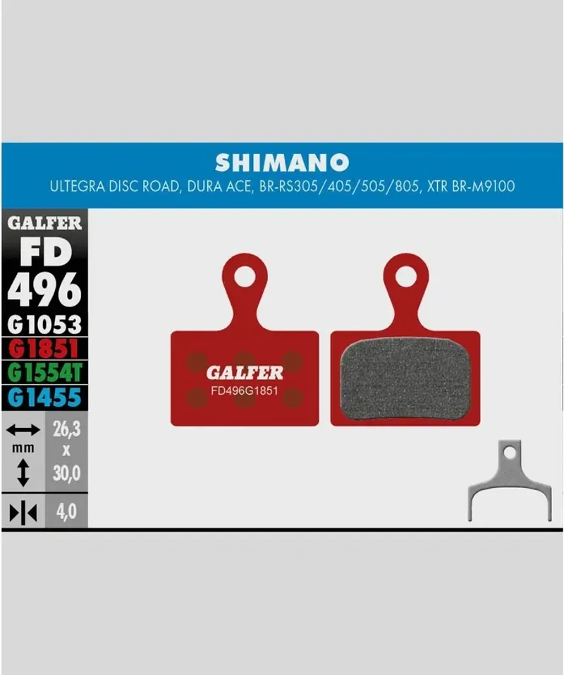 Galfer Advanced Bike Disc Brake Pad Shimano Ultegra Dura Ace XTR M9100-1