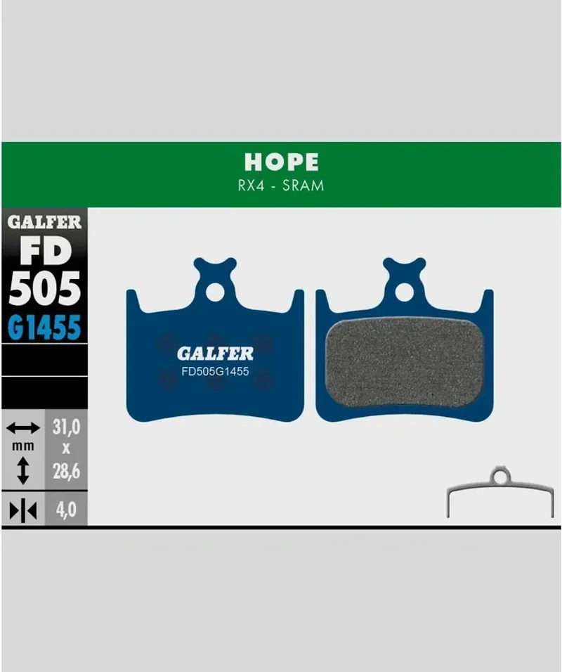 Galfer Road Bike Disc Brake Pad Hope RX4-1