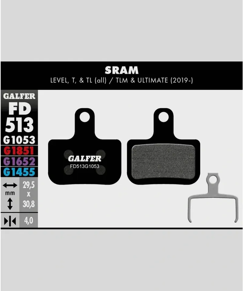 STANDARD BIKE DISC BRAKE PAD SRAM LEVEL T TL TLM ULTIMATE-1