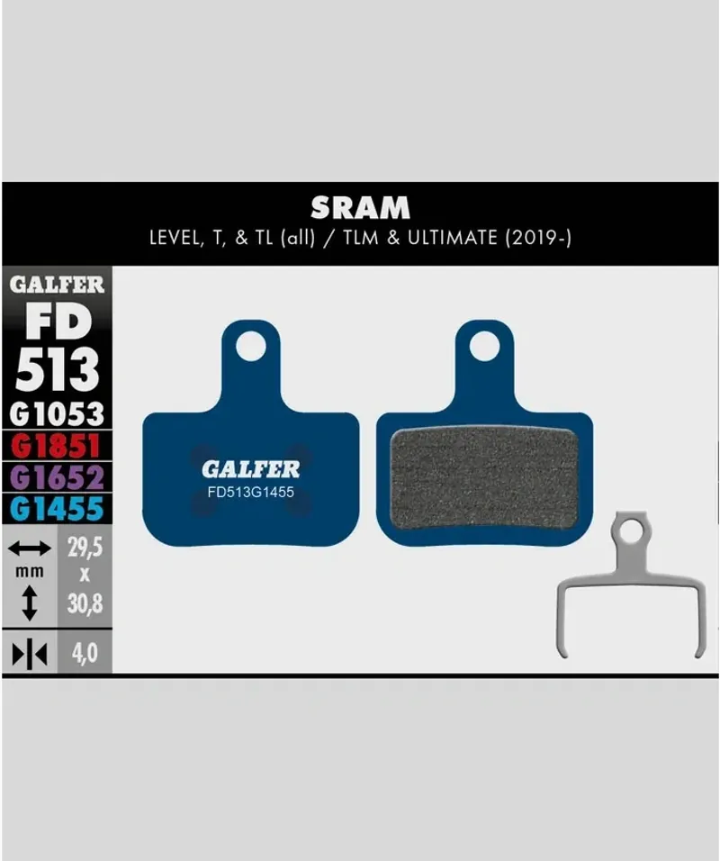 Galfer Road Bike Disc Brake Pad SRAM Level T TL TLM Ultimate-1