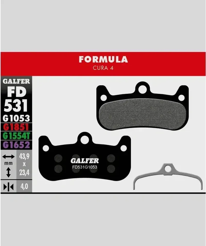 STANDARD BIKE DISC BRAKE PAD FORMULA CURA 4-1