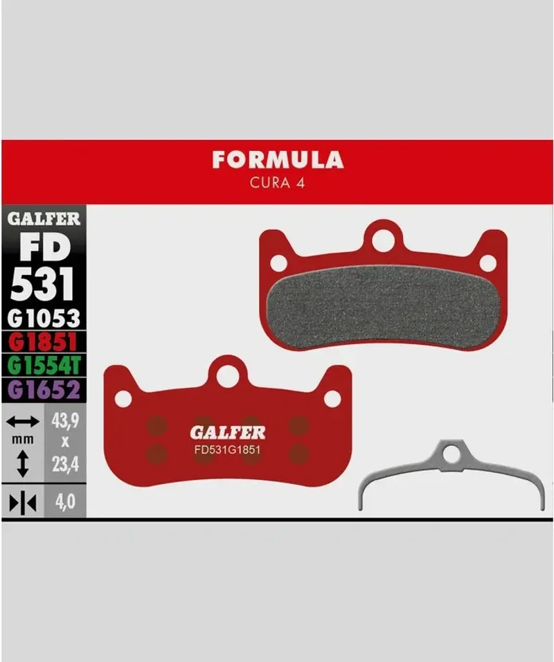 Galfer Advanced Bike Disc Brake Pad Formula Cura 4-1