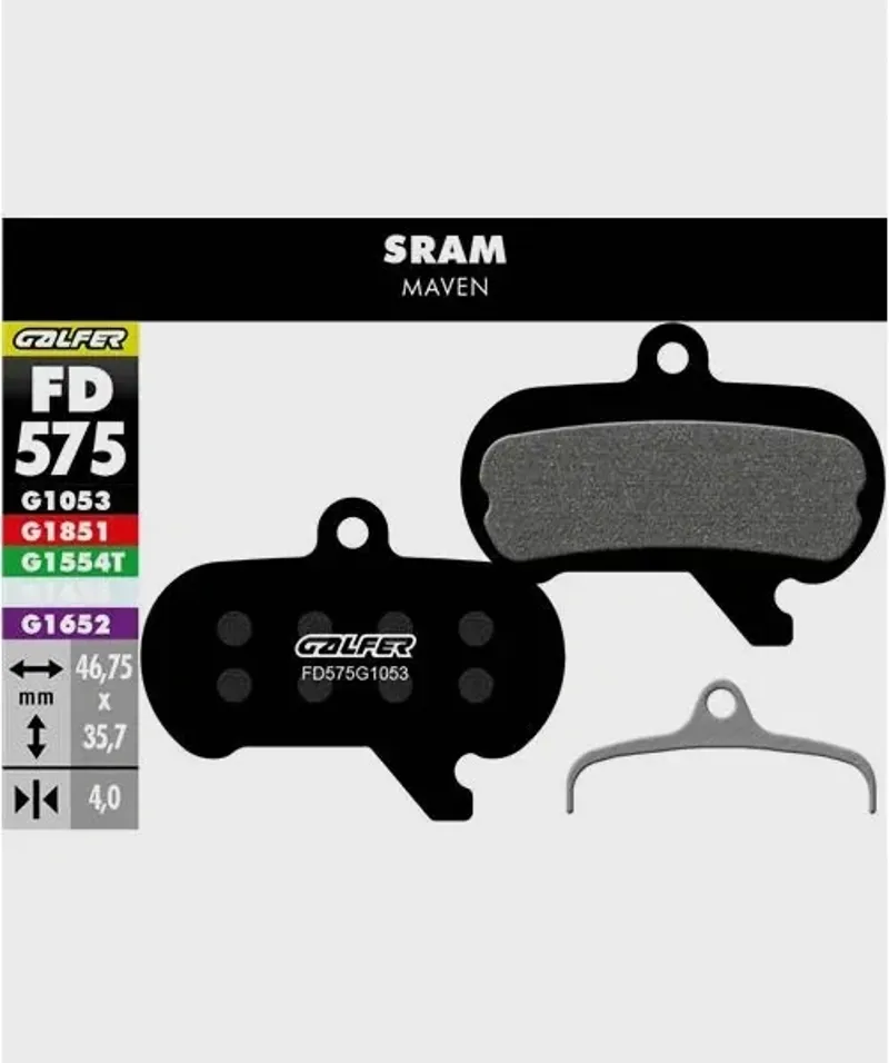 STANDARD BIKE DISC BRAKE PAD SRAM MAVEN-1